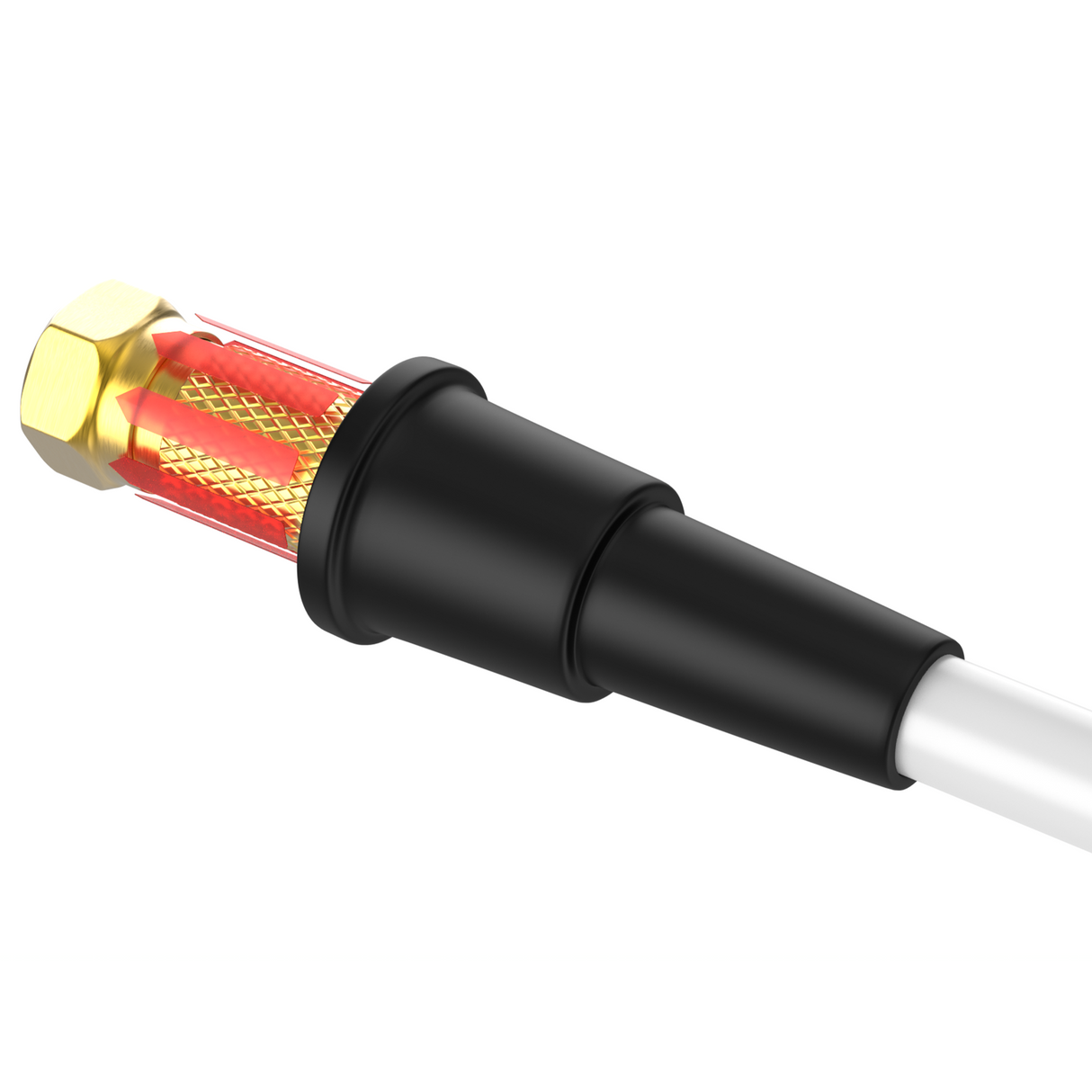 10x rubber grommets water protection for F-connectors – weather protection for SAT coaxial cables & connections – UV-resistant