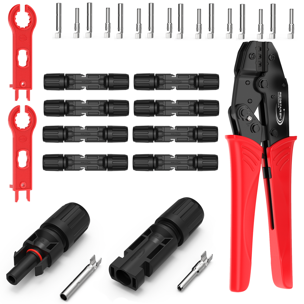 Solar-Werkzeugset mit Crimpzange und 10 Paar Solarsteckern (m/w) – RedStar24