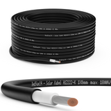 Solar cable 6mm² – H1Z2Z2-K (PV1-F), red/black, 5-100 m