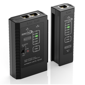 RedStar24 Netzwerktester – LAN Kabeltester für RJ45, RJ11, RJ12 &amp; CAT6–CAT8