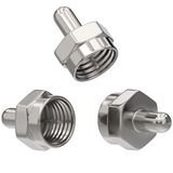 RedStar24 F-termination resistor 75 Ohm – 10 piece set – Sat coaxial cable termination – solid metal, corrosion-protected