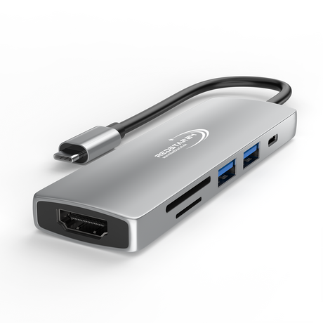 USB C Hub für MacBook, Laptop &amp; Samsung – RedStar24 6-in-1 Adapter