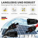 Solar Verlängerungskabel 4mm² UV-beständig – Set Rot + Schwarz