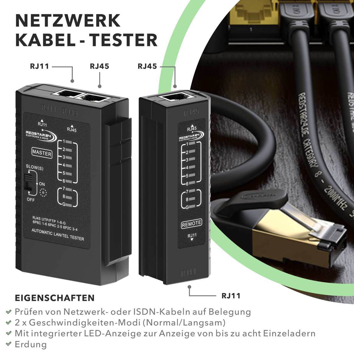 Abisolierer &amp; Seitenschneider im RedStar24 Pass-Through Werkzeugset