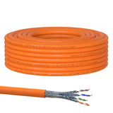 Cat7 installation cable S/FTP 1000 MHz - Orange, LSZH (Eca), 23 AWG, PiMF