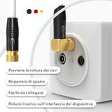 RedStar24 SAT Kabel 135 dB – 1x 90° F-Winkelstecker + 1x F-Stecker – Satellitenkabel / Antennenkabel – UHD, DVB-S2, DVB-C, Kabelinternet – Schwarz/Weiß – 1m bis 20m