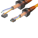 RedStar24 CAT6a Netzwerkstecker RJ45 Werkzeuglos – Geschirmt – 10 Gigabit Ethernet – für Verlegekabel – Sets 1 bis 24 Stück