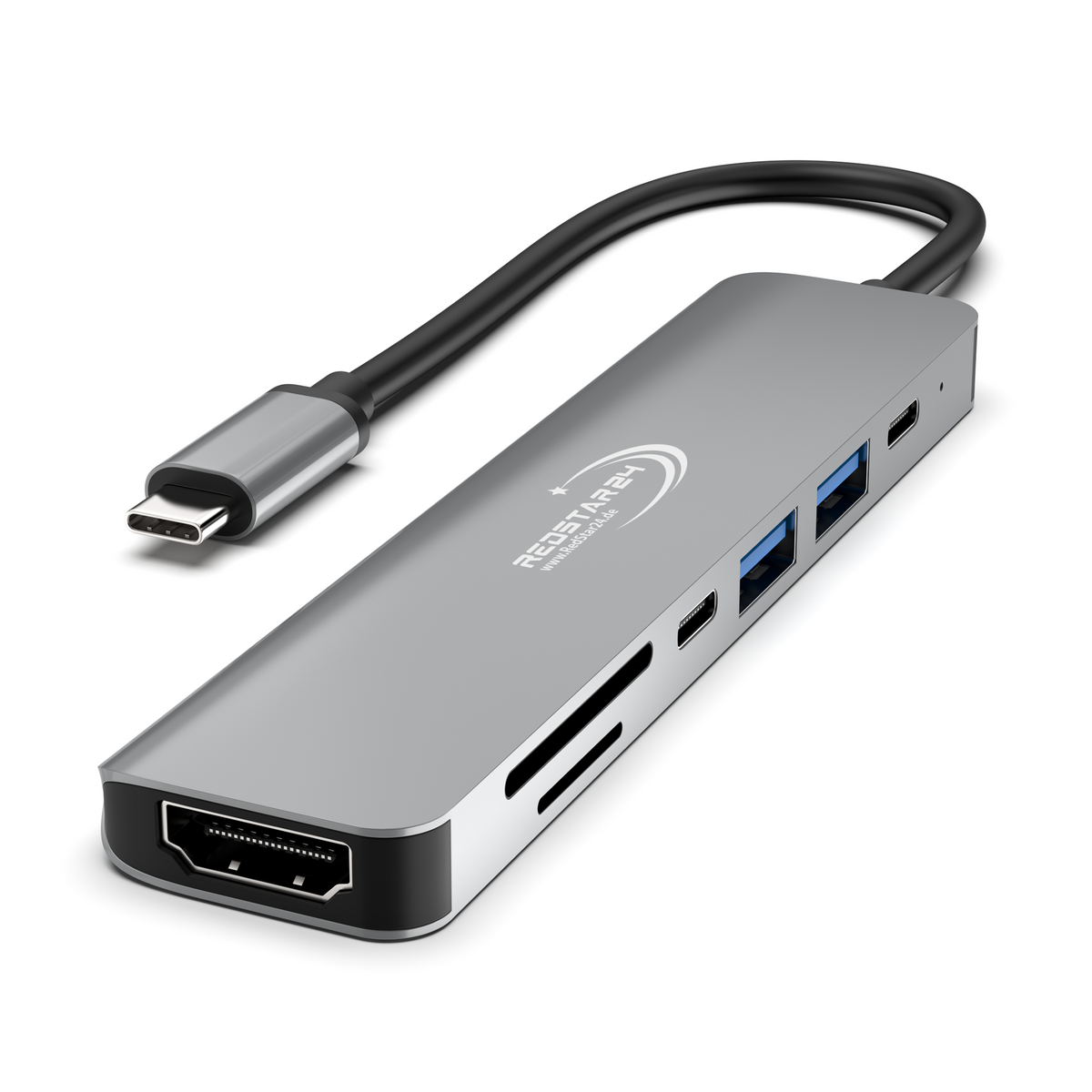 USB C Hub 7-in-1 – RedStar24 Dockingstation für TV, Tablet &amp; Notebook