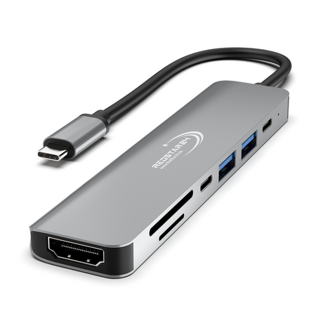 USB C Hub 7-in-1 – RedStar24 Dockingstation für TV, Tablet &amp; Notebook