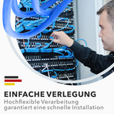 RedStar24 CAT 8 network cable installation cable S/FTP PiMF – 2000 MHz, 40 Gbit/s (10m–100m)