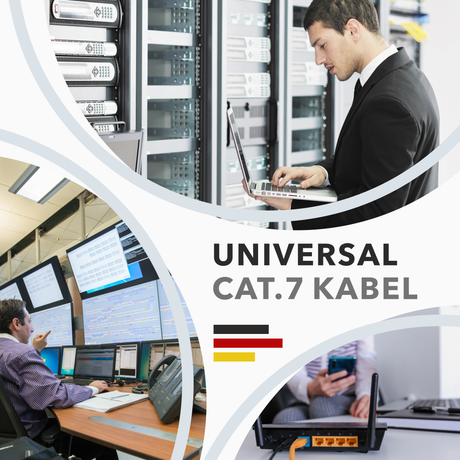 RedStar24 Cat7 Duplex Kabel Orange 1000 MHz 10 Gbit Ethernet