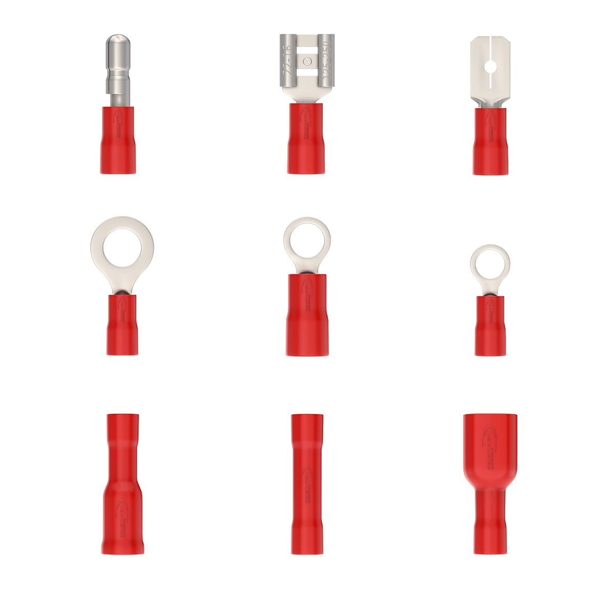 RedStar24 Kabelschuh-Set 700 Stück – 27 Typen isolierte Kabelschuhe in Rot, Blau & Gelb für 0,5–6 mm²