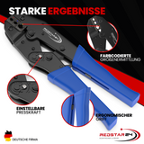 Ratschen-Crimpzange ergonomisch für Elektriker &amp; Heimwerker