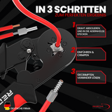 Farbcodierte Aderendhülsen in Sortierbox – Elektroinstallation