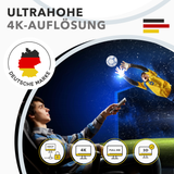 RedStar24 HDMI Splitter 4K 60Hz – 1 Eingang 2 Ausgänge Aluminium
