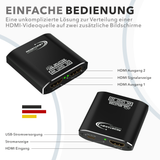HDMI Splitter Plug &amp; Play – RedStar24 UHD Verteiler 1 In 2 Out
