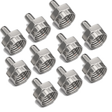 RedStar24 F-termination resistor 75 Ohm – 10 piece set – Sat coaxial cable termination – solid metal, corrosion-protected