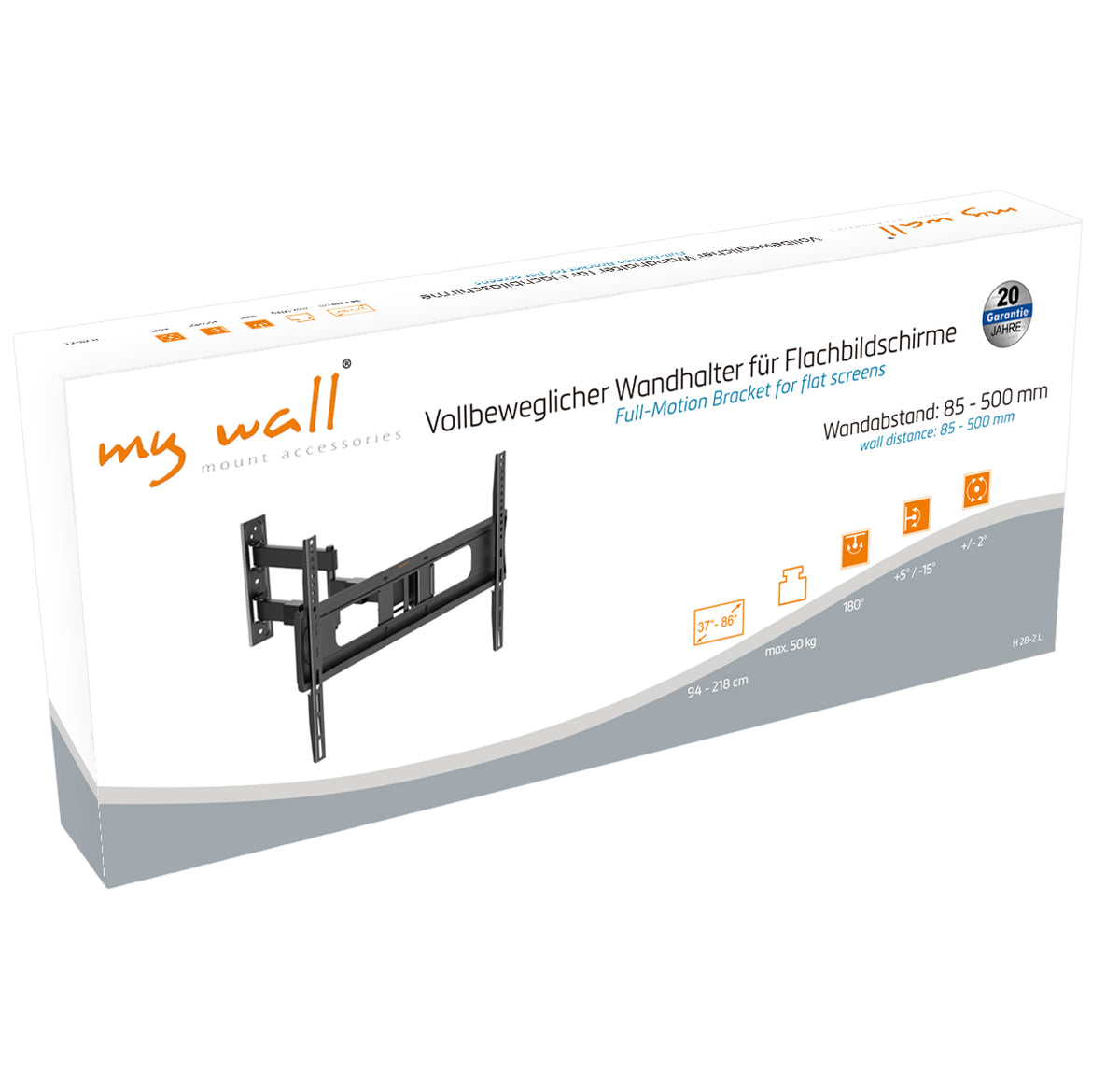 my wall Schwenkbare TV Wandhalterung (H 28-2 L)