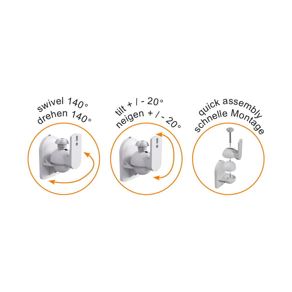 my wall Wandhalter für Lautsprecher (HB 6 WL)