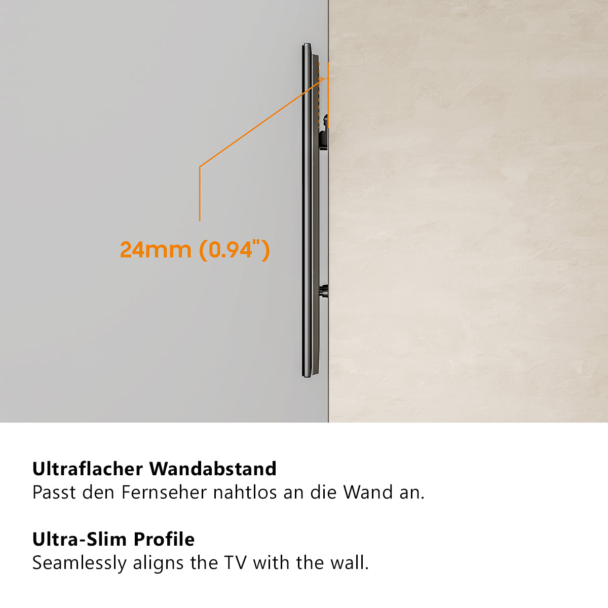 my wall Ultraflache TV Wandhalterung (HE 11 L)