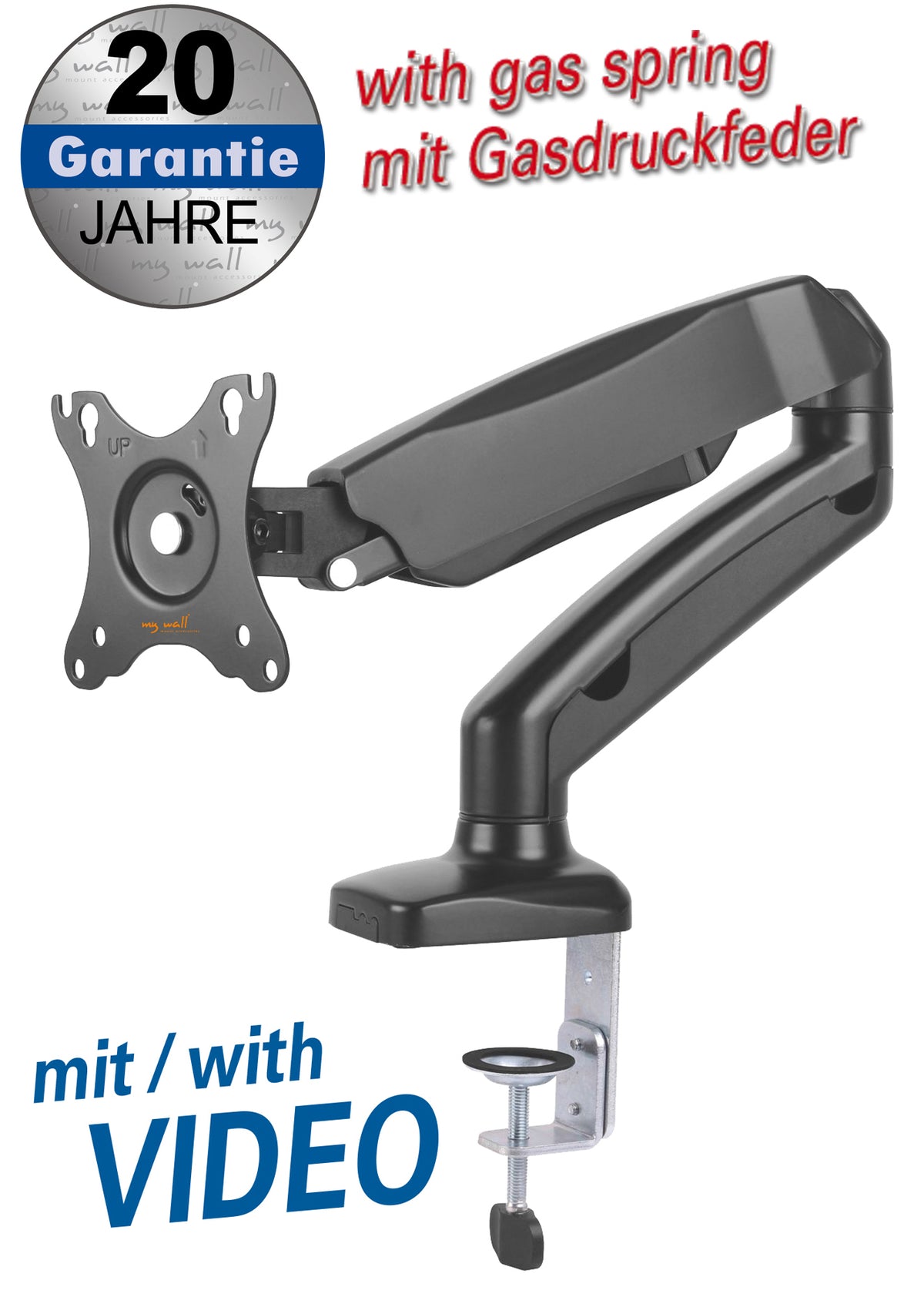 my wall Vollbeweglicher Tischhalter für Flachbildschirme (HL 16 L)