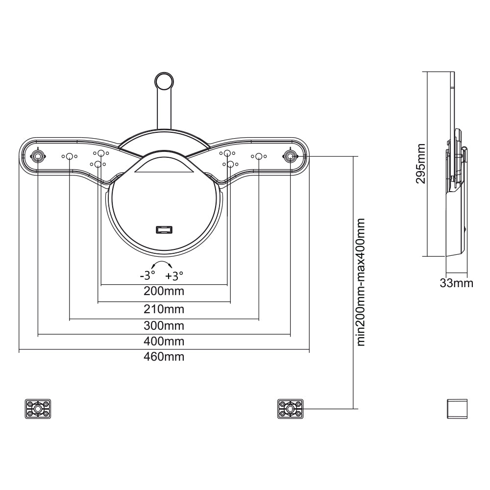 my wall Wandhalter für LCD / LED TV speziell entwickelt für OLED TV (HL 26 L)