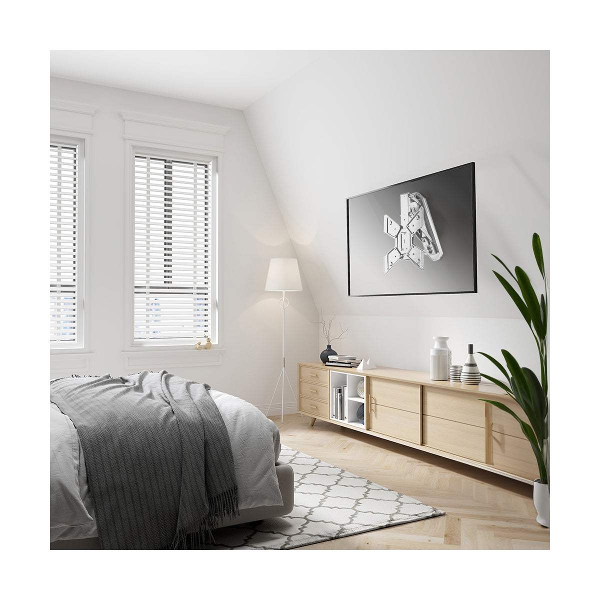my wall Motorisierter & klappbarer Deckenhalter für Flachbildschirme (HL 43 MWL)