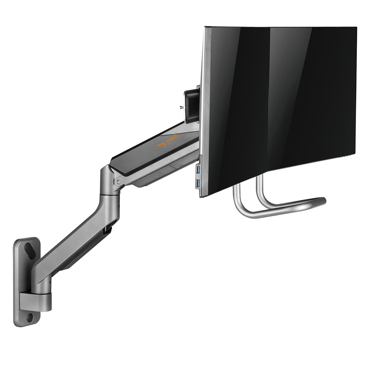 my wall Vollbeweglicher Wandhalter für 2 Flachbildschirme (HL 53 L)