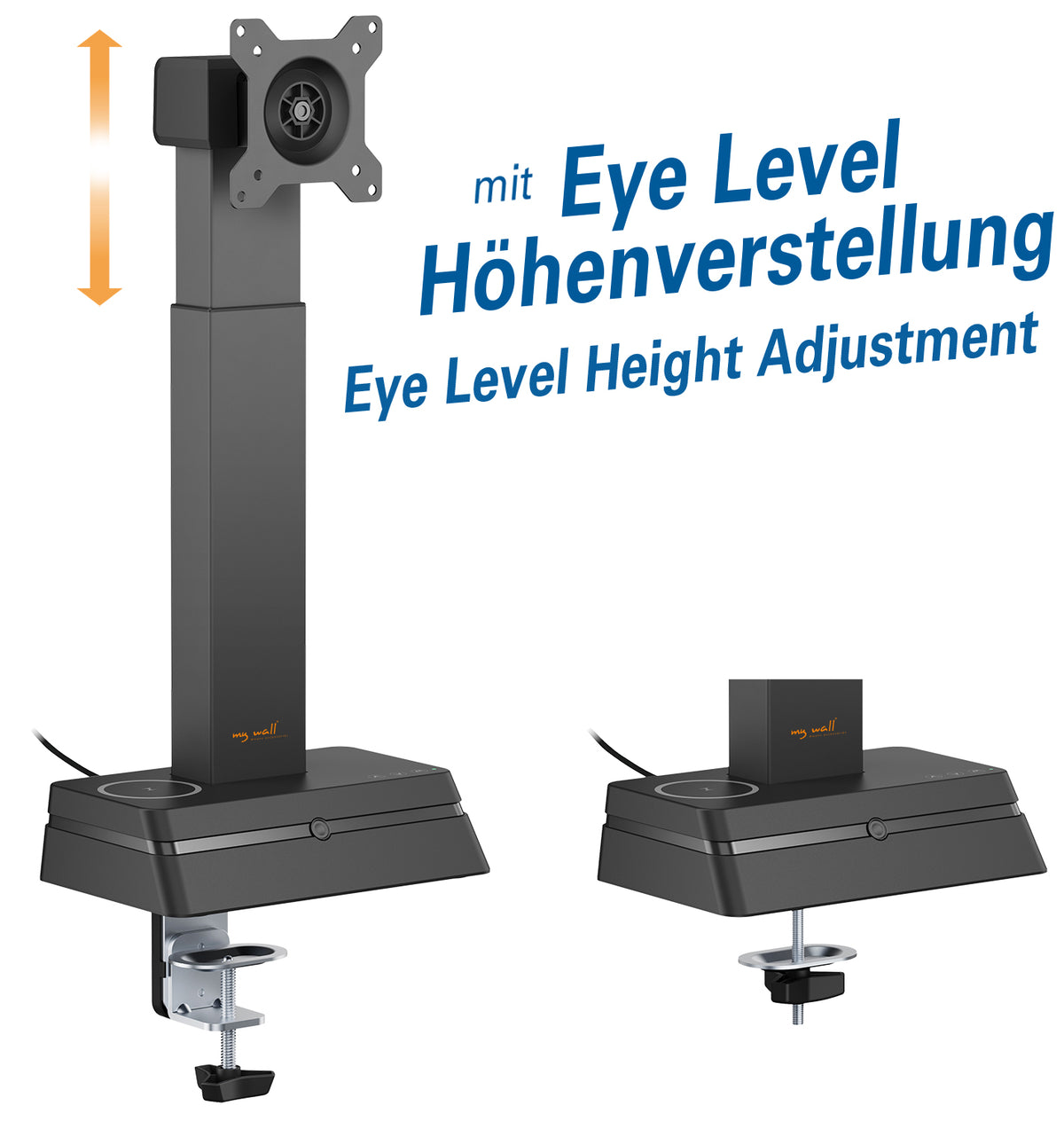my wall Monitor Halterung mit Eye Level Höhenverstellung (HL 66-1 L)