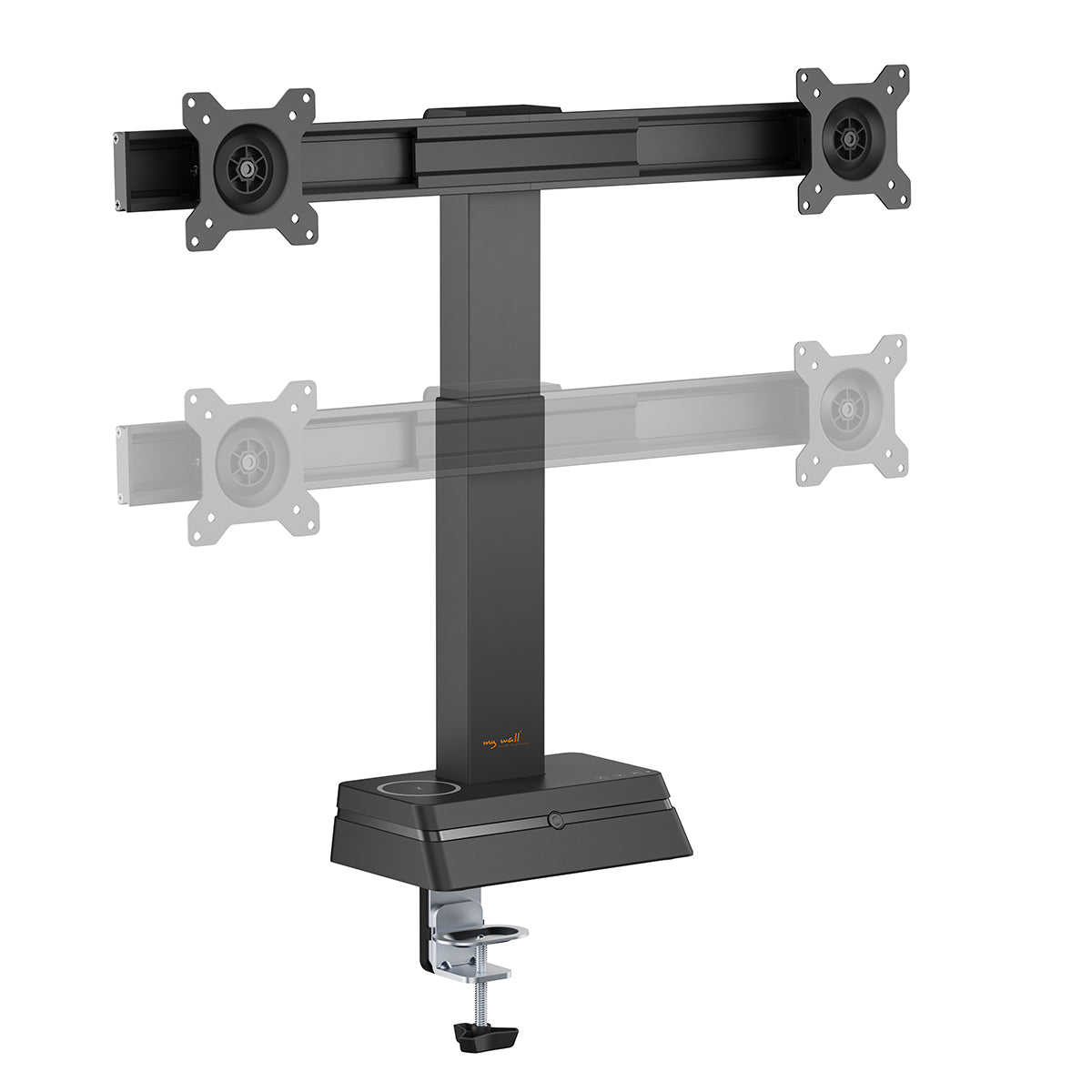 my wall Monitor Halterung für 2 Monitore mit Eye Level Höhenverstellung (HL 66-2 L)