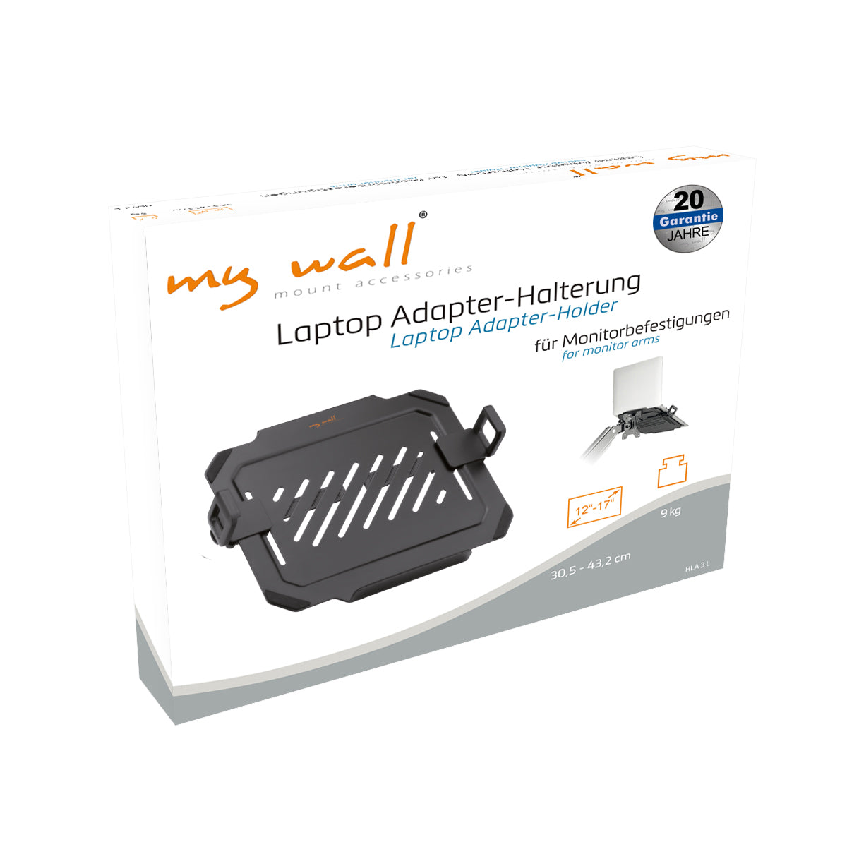 my wall Laptop Adapter-Halter für Monitorbefestigungen (HLA 3 L)