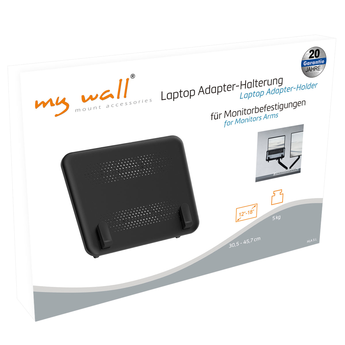 my wall Laptophalterung zur VESA Montage (HLA 5 L)