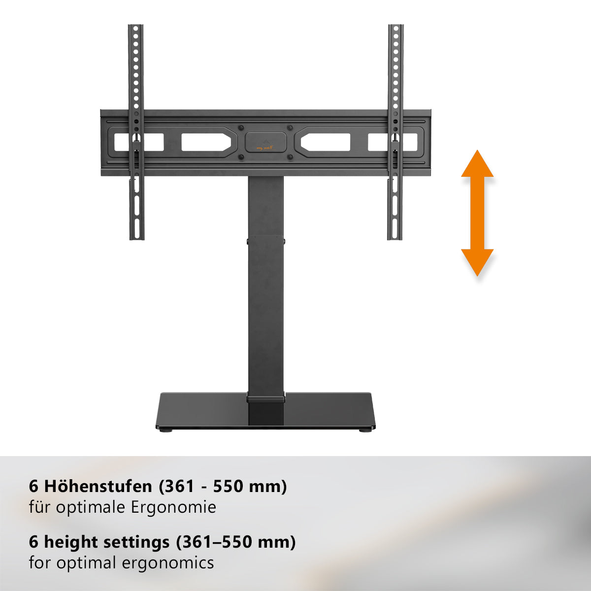 my wall TV Ständer höhenverstellbar und drehbar (HP 2 RL)