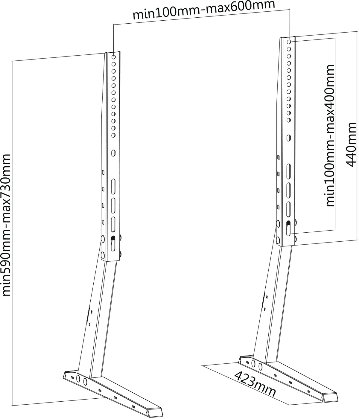 my wall Universal Standfuß für Flachbildschirme (HP 36 L)