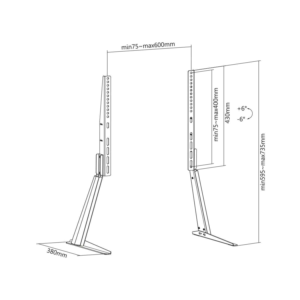 my wall Universal Standfuß für Flachbildschirme (HP 39 L)