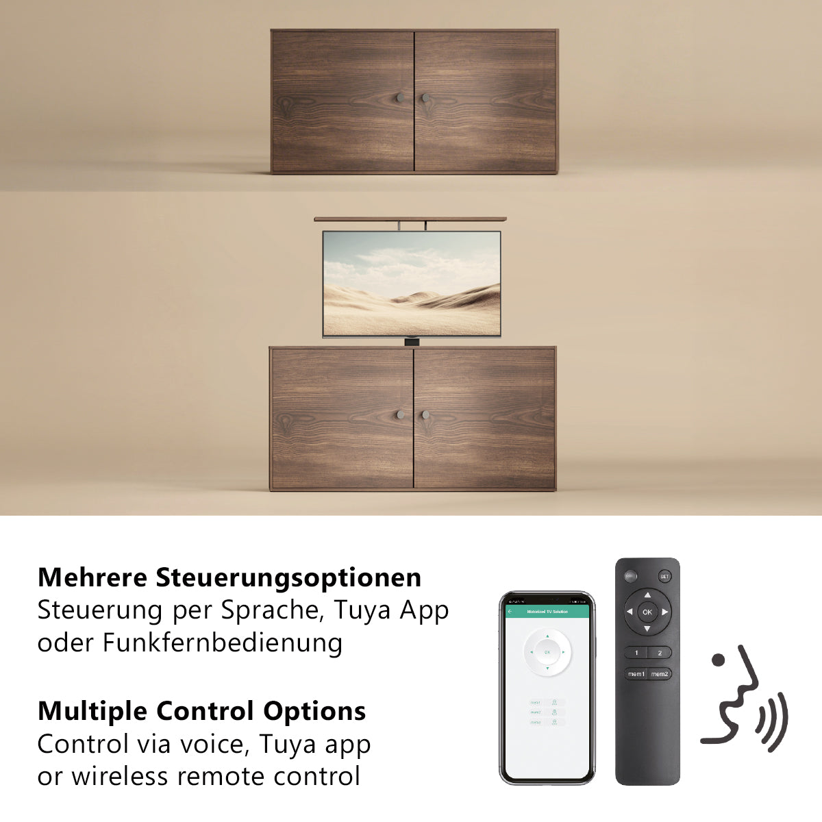 my wall Elektrisch drehbarer TV Lift (HP 67-1 L)