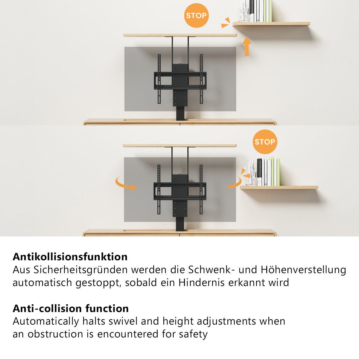 my wall Elektrisch drehbarer TV Lift (HP 67-1 L)