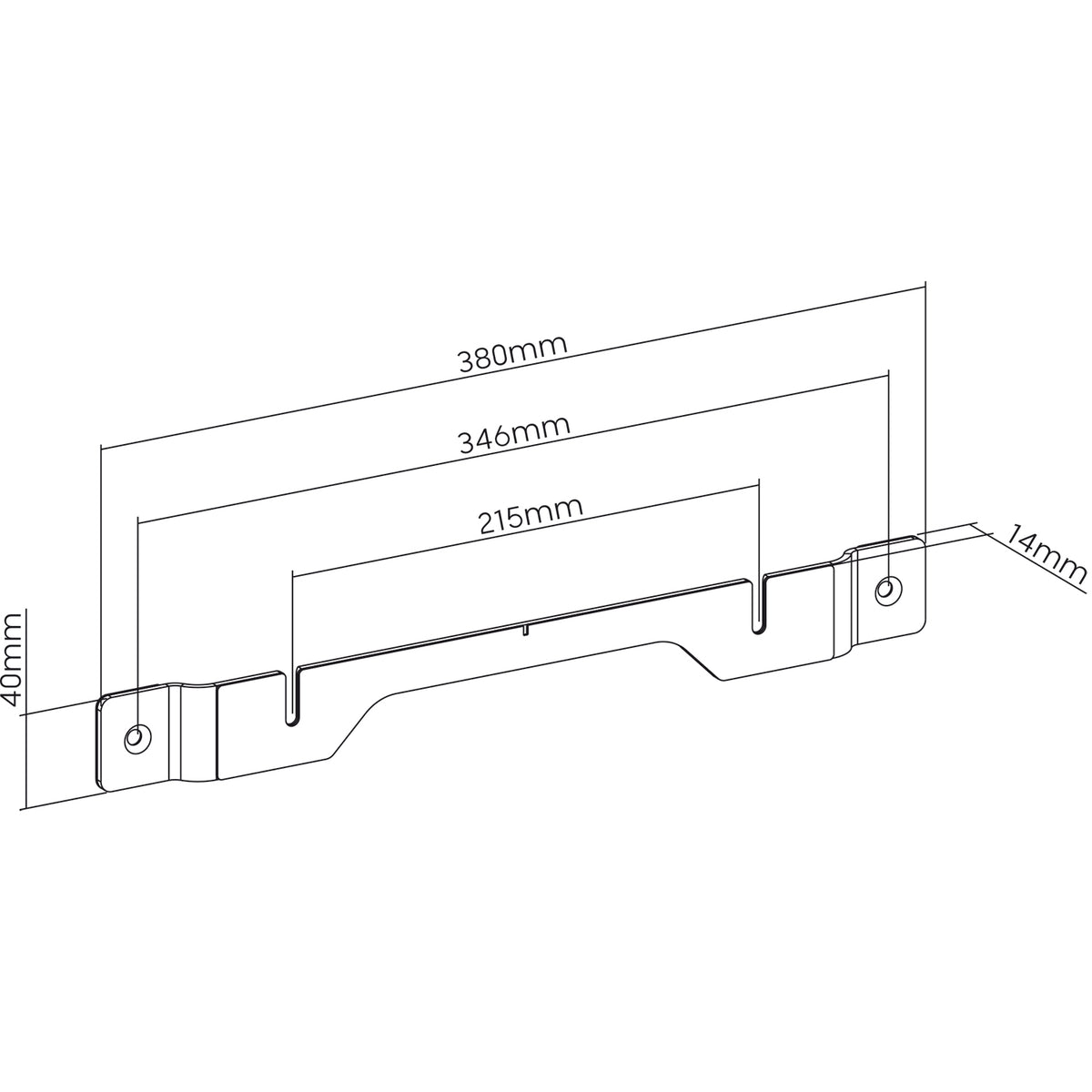 my wall Wandhalterung für Sonos® Soundbar Ray (HS 26 WL)