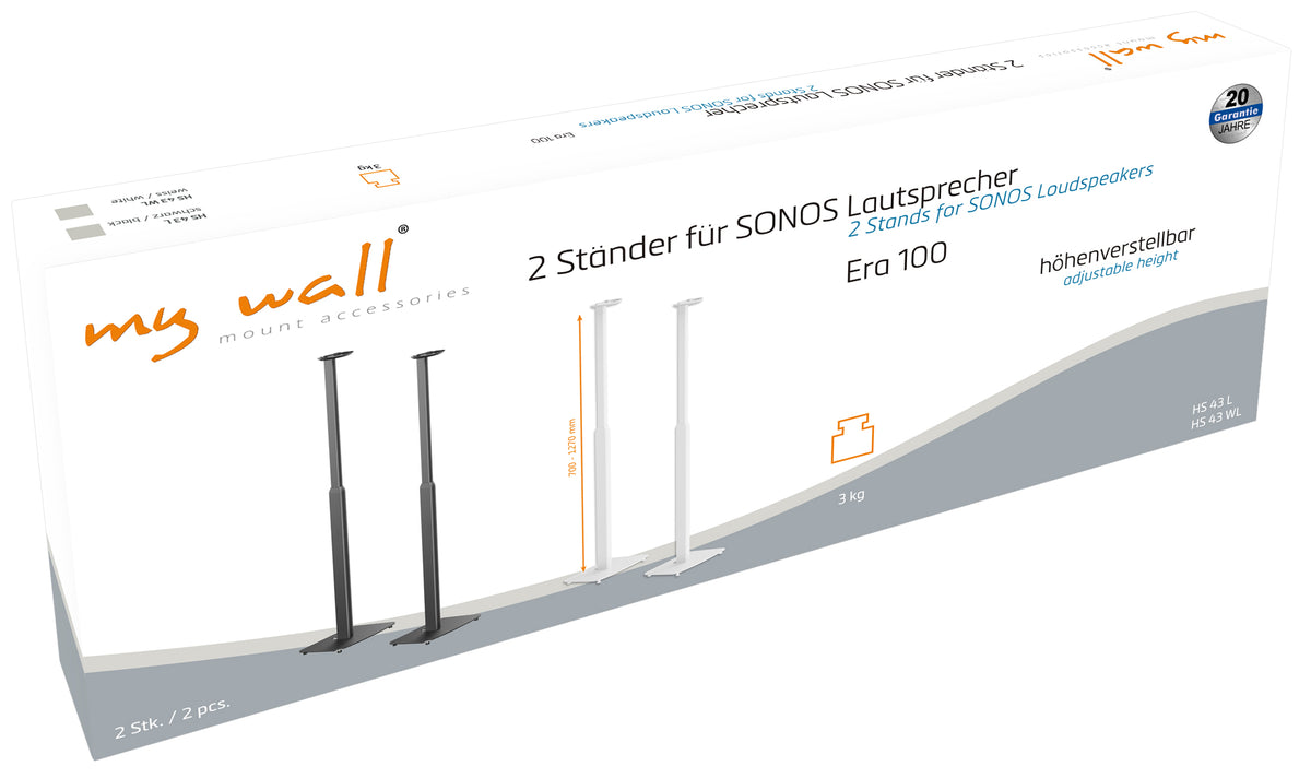 my wall 2 Ständer für Sonos Lautsprecher Era 100 (HS 43 L)