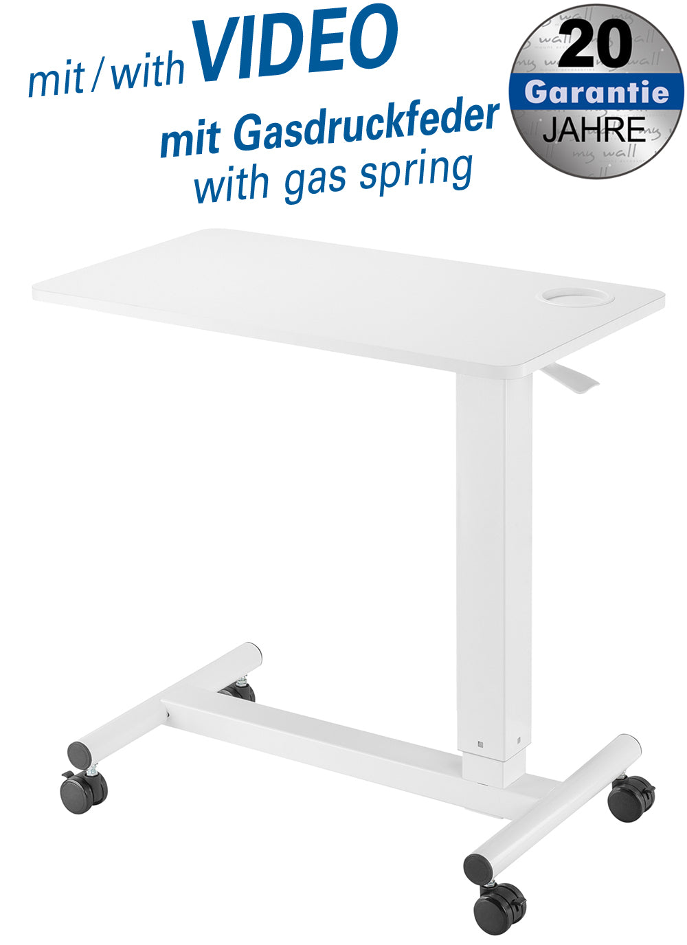 my wall Mobile Workstation mit Gasdruckfeder (HT 15 L)