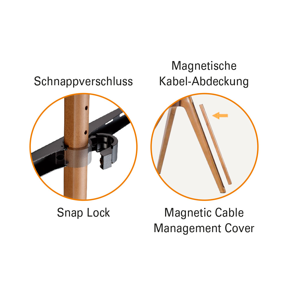 my wall Staffelei / Bodenstativ für Flachbildschirme (HT 23 L)