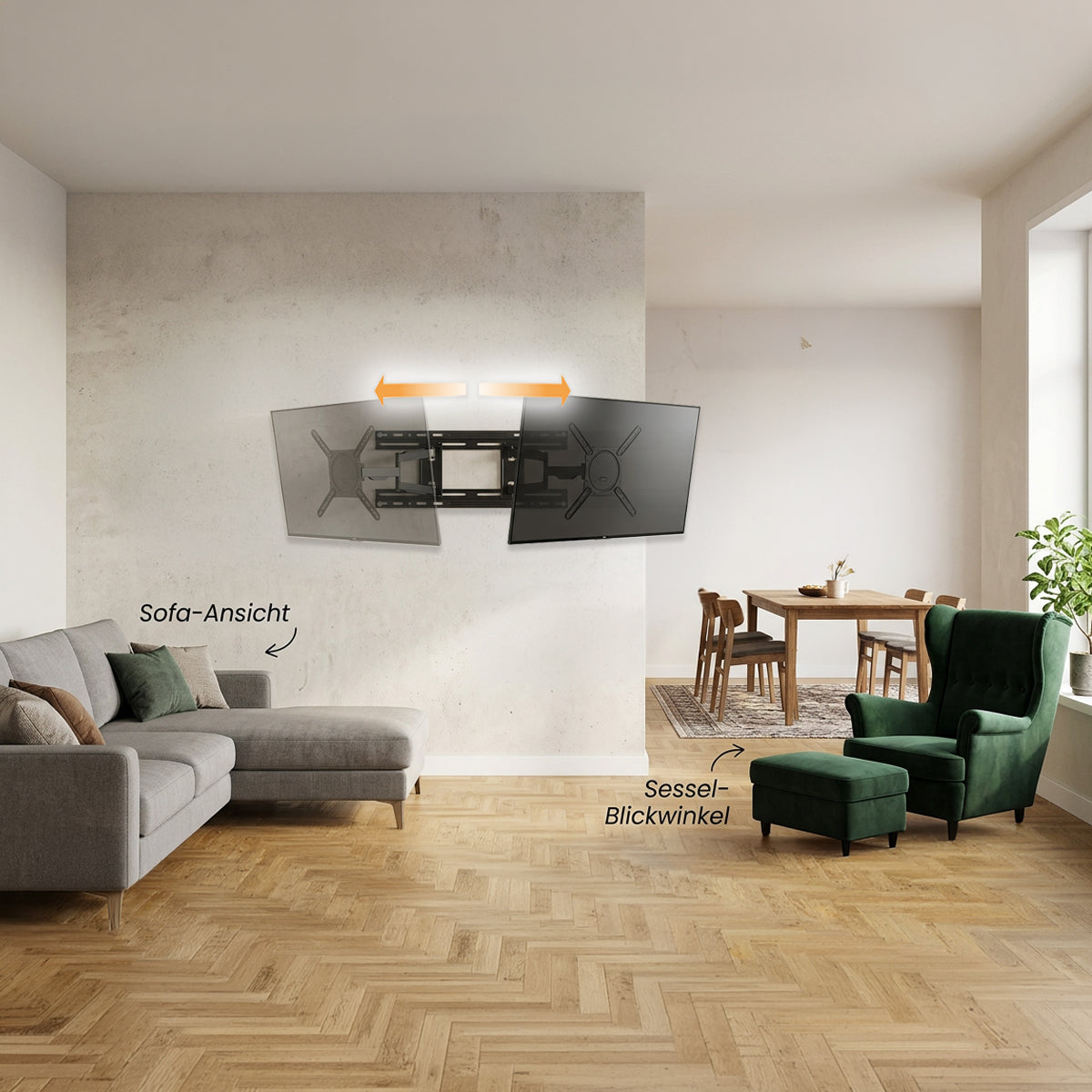 my wall Adapterschiene zum Verschieben für TV Wandhalterung (HZ 23 L)