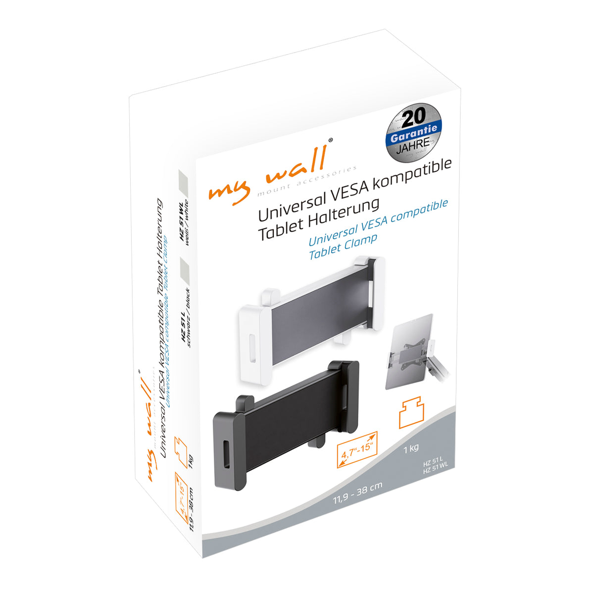 my wall Tablet Adapter-Halter für Monitorbefestigungen (HZ 51 WL)