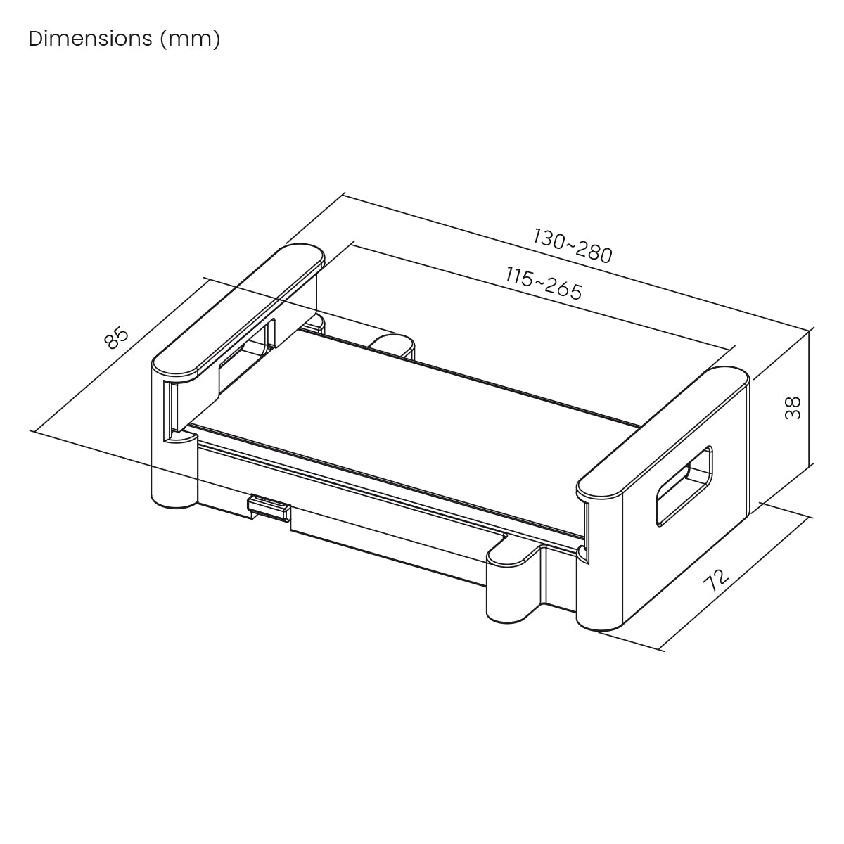 my wall Tablet Adapter-Halter für Monitorbefestigungen (HZ 51 WL)